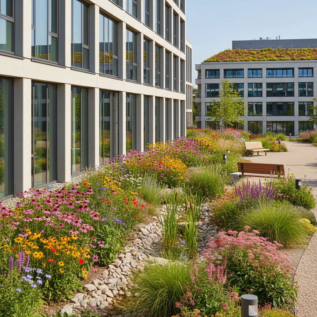 Biodiverser Firmengarten